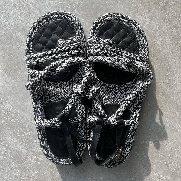 CHANEL SANDALS SIZE 37 - Picture 4 of 13